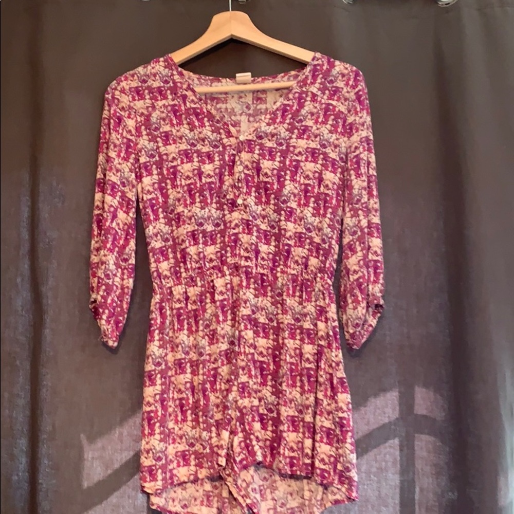 Pink and Purple Romper
